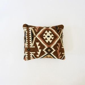 Brown and Black Retro Pillow Cover - 16x16